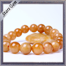 Bright Lucky Non-Transparent Gold Stone Jewelry Bracelet